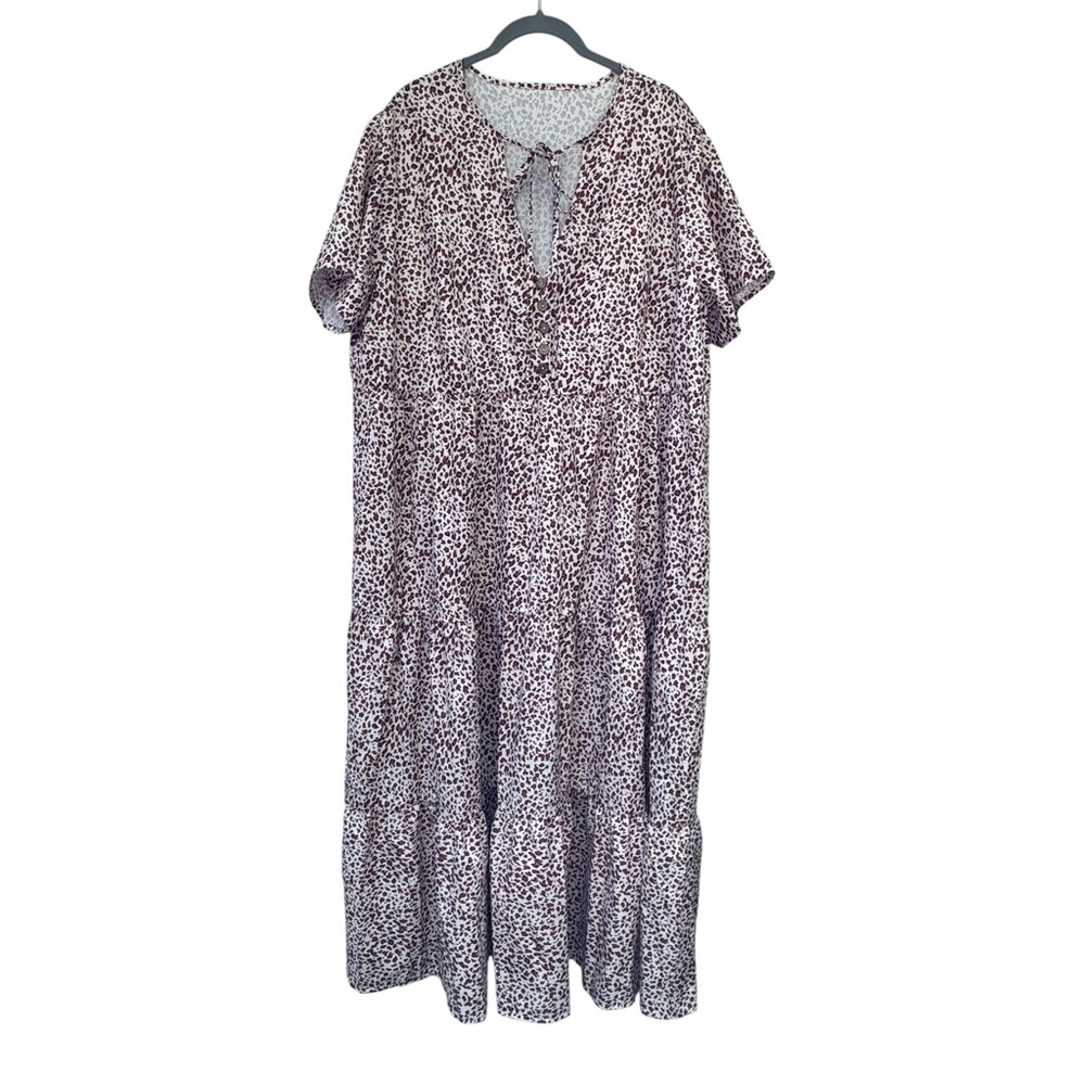 Giraffe Print Maxi Dress 2X - Picture 5 of 5
